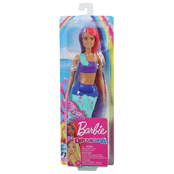Barbie Dreamtopia Denizkızı Bebekler Mor Kızıl Saçlı GJK09