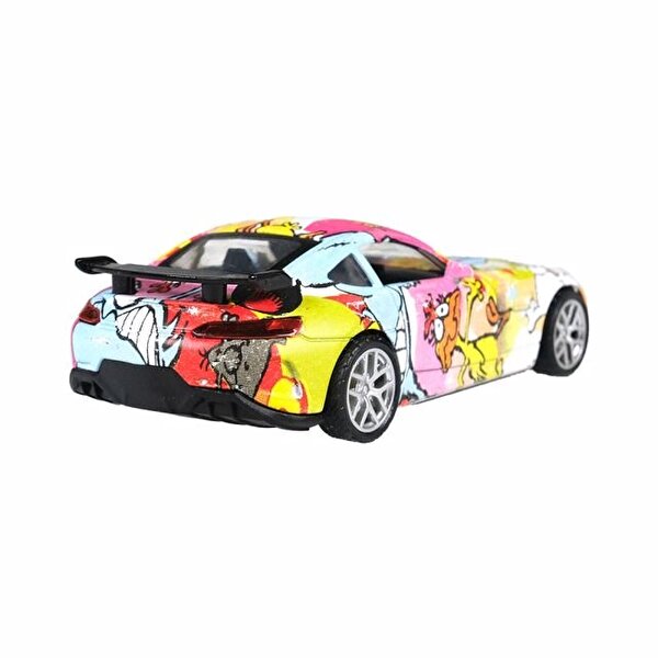 Çek Bırak Yarış Arabası Rengarenk