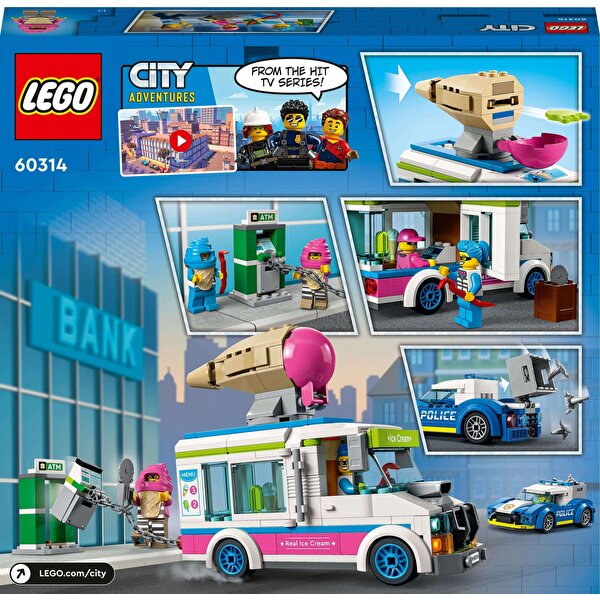 LEGO® City Dondurma Kamyonu Polis Takibi 60314