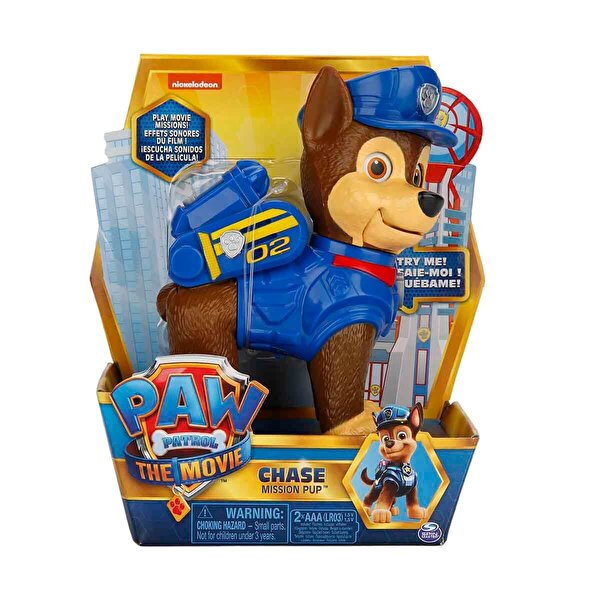 Paw Patrol Filmi İnteraktif Karakter Figürü Chase