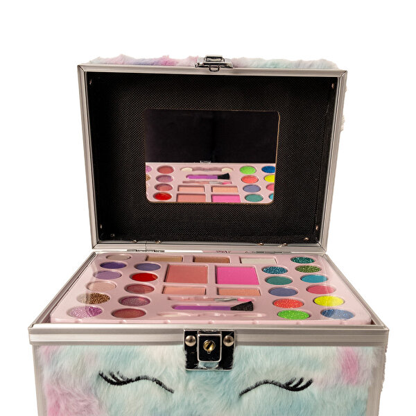 Lukky Kedili Peluş Makyaj Çantası