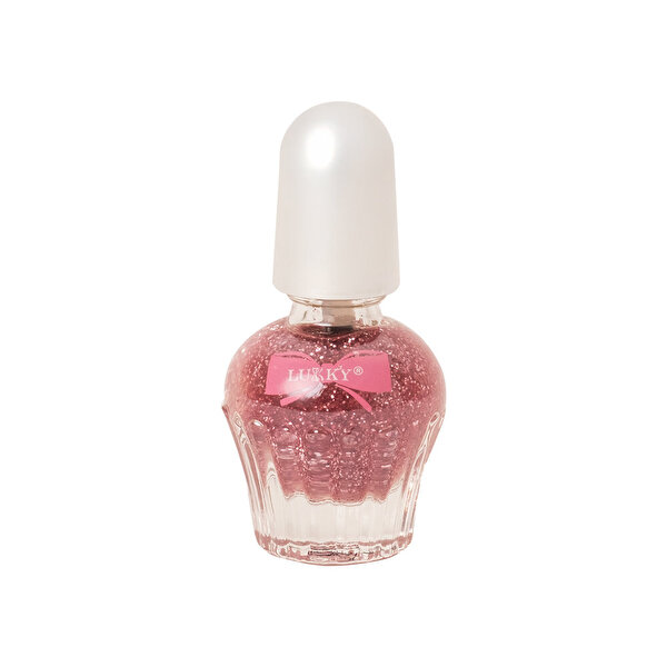 Lukky Su Bazlı Parlak Lila Konfeti Soyulabilir Oje