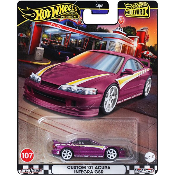 Hot Wheels Boulevard Premium Arabalar Custom '01 Acura Integra GSR HRT77