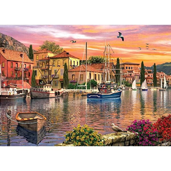 Ks Puzzle 2000 Parça Harbour Sunset