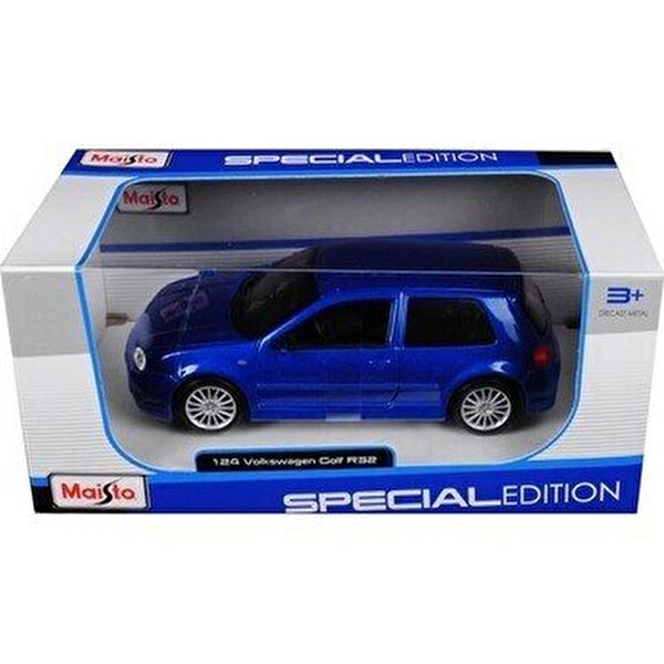 1:24 Ölçekli Mavi Volkswagen Golf R32