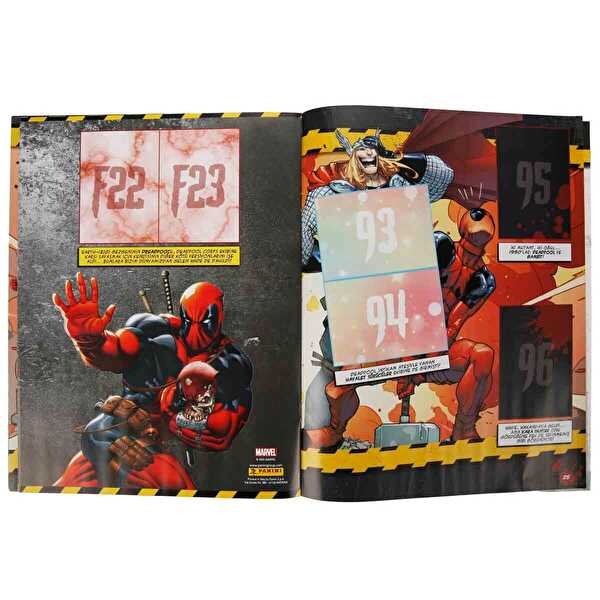 Panini Marvel Deadpool Çıkartma Albümü ve Mini Çizgi Roman Seti