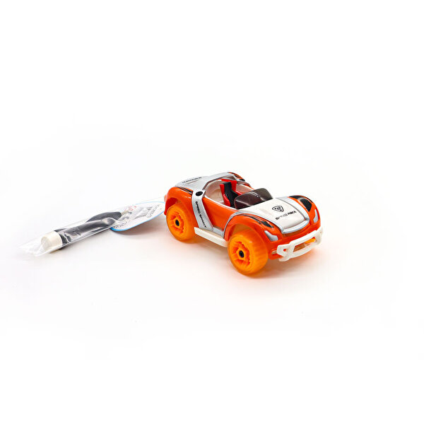 Die Cast Yarış Arabası Turuncu Beyaz