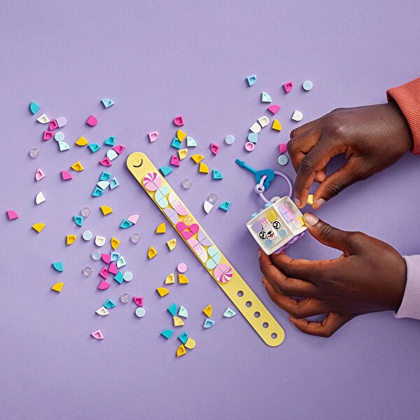 LEGO® Dots Şeker Kedicik Bileklik ve Çanta Süsü 41944