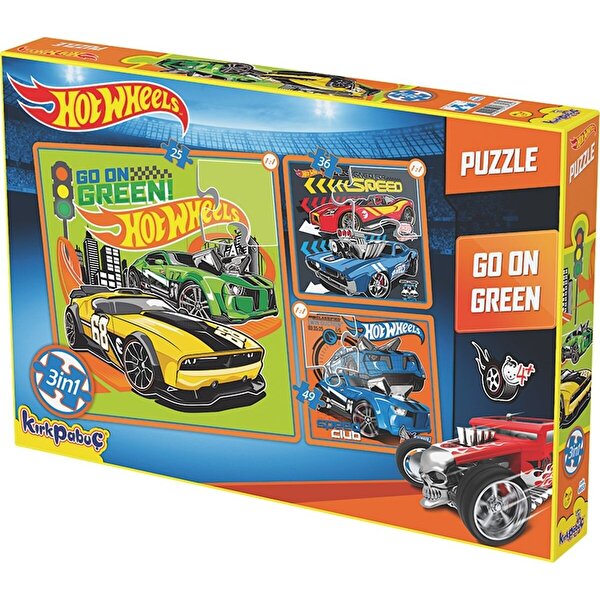 Kırkpabuç Hot Wheels 3´lü Puzzle