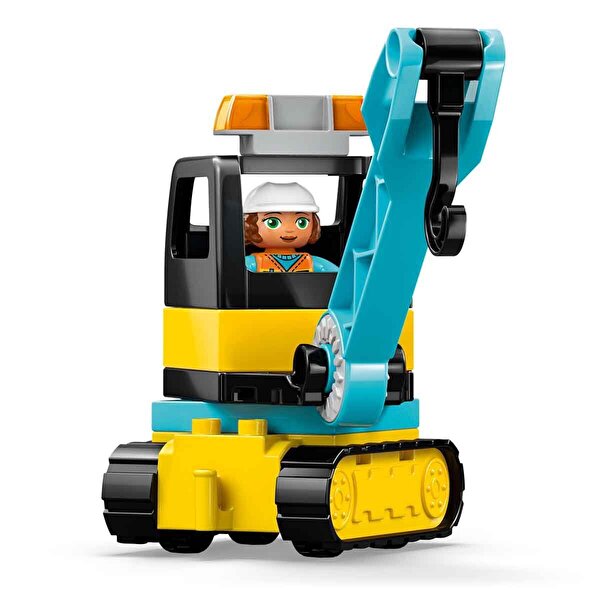 LEGO DUPLO Kasabası 3'ü 1 Arada İnşaat Sahası ve Araçları 10476