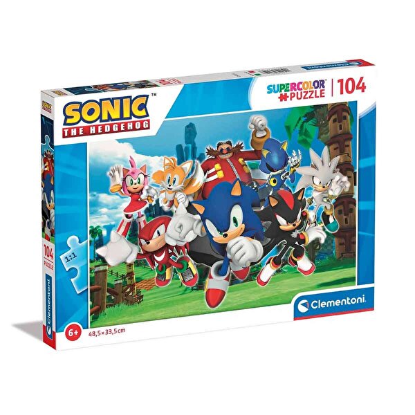 Clementoni Sonic The Hedgehog Supercolor Puzzle 104 Parça