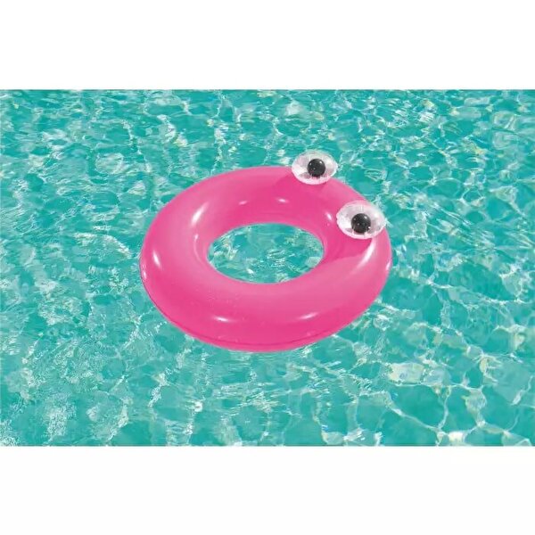 Bestway Gözlü Pembe Yüzme Simidi 91 Cm