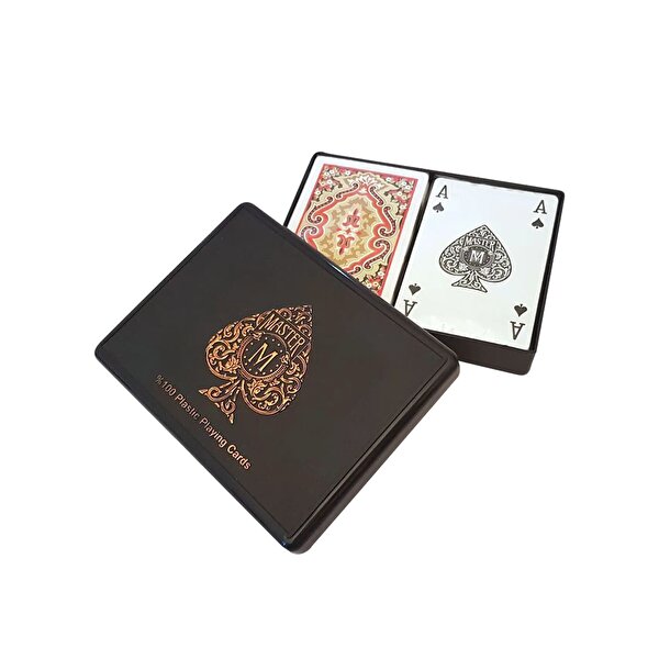 Master Plastik 2'li Oyun Kağıdı (Mika Kutu)