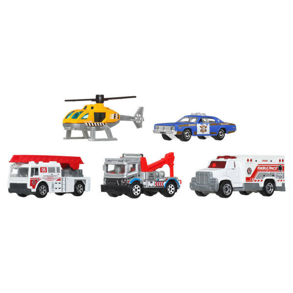 Matchbox Beşli Araba Seti Mbx Rescue JBX37