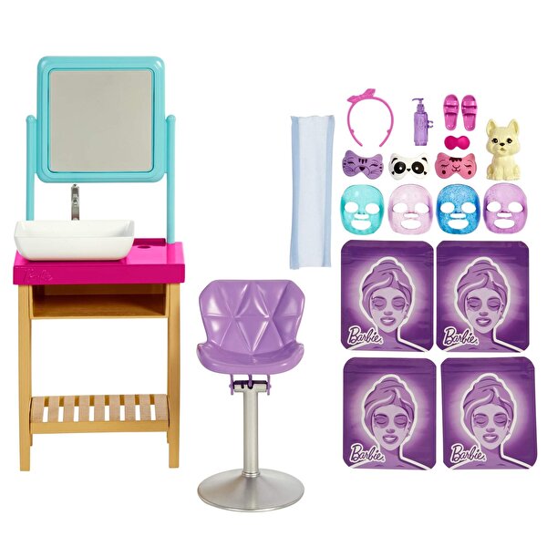 Barbie Wellness Işıltı Dolu Spa Günü Oyun Seti HCM82