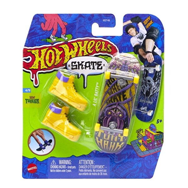 Hot Wheels Skate Parmak Kaykay ve Ayakkabı A Lil Batty HVJ77