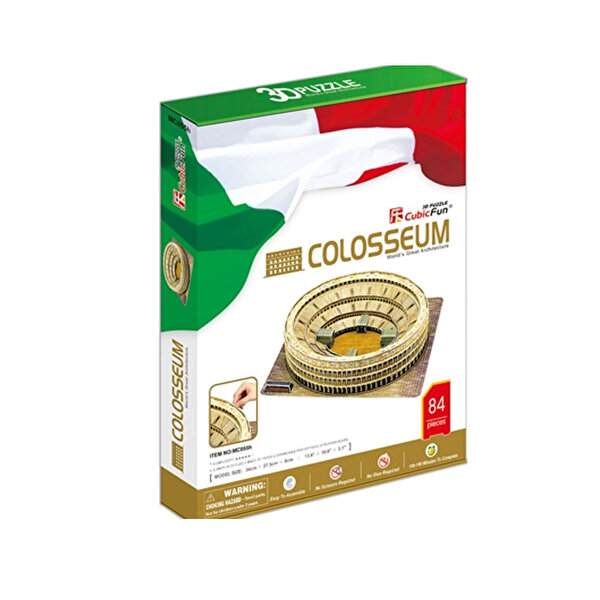 Cubic Fun 3D Puzzle 84 Parça The Collesium İtalya