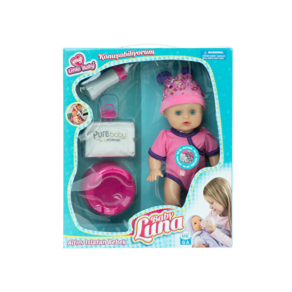 Baby Luna Altını Islatan Bebek Pembe Tulumlu