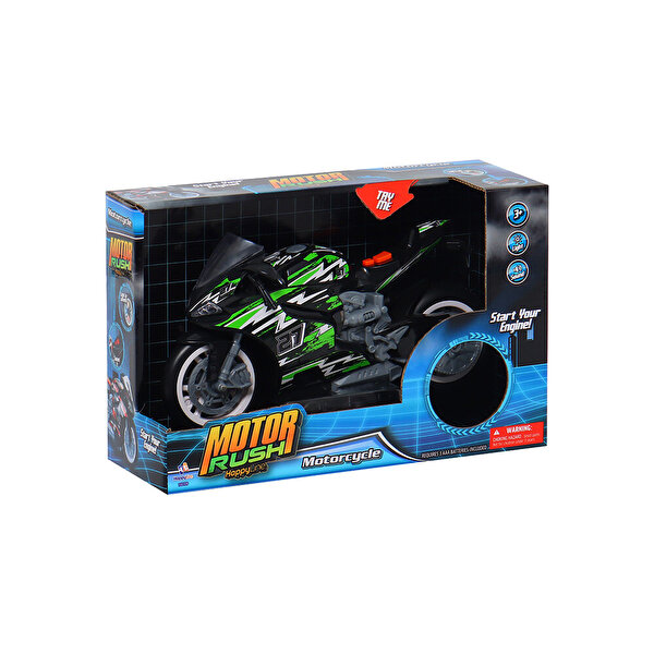 Motor Rush Işıklı ve Sesli Motor Gösterisi Yeşil