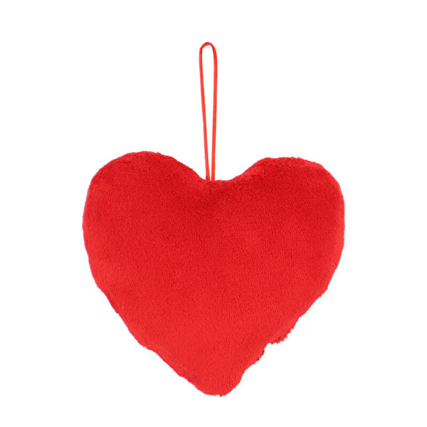 Love Nakışlı Kalpli Yastık 15 Cm Peluş