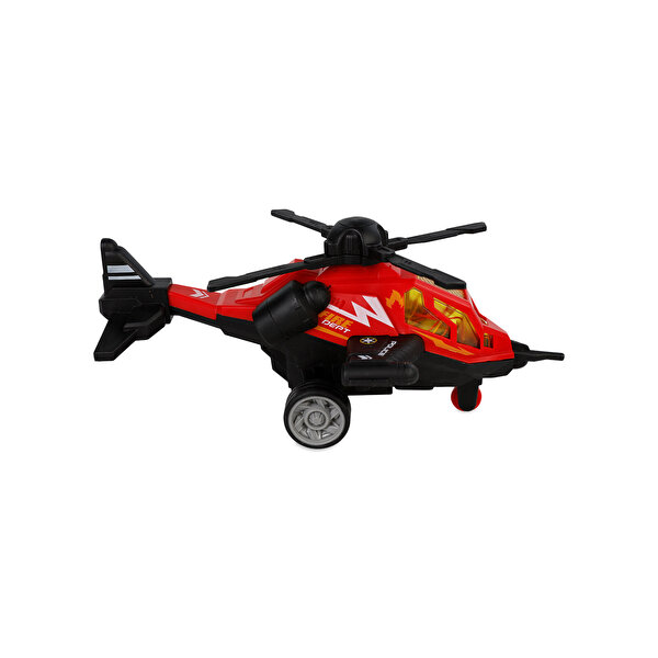 Sesli Işıklı Helikopter Kırmızı