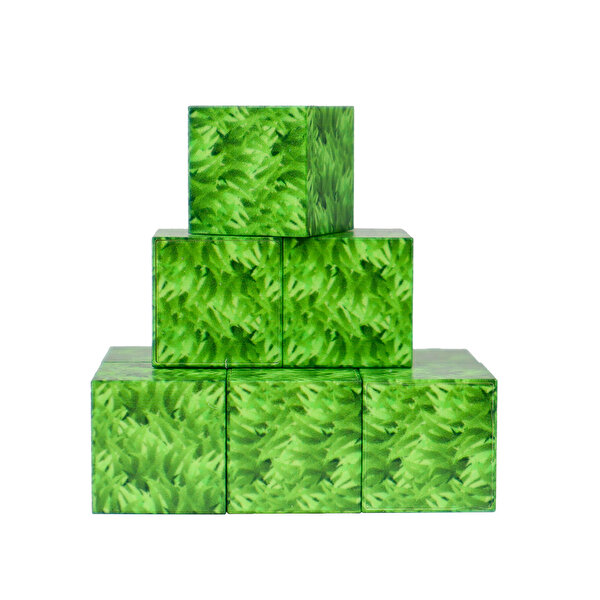 Magnivity Manyetik Bloklar Çim Desenli Blok 9 Parça