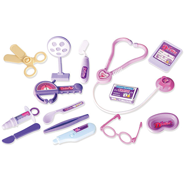 Açık Çantalı Doktor Seti(Pembe)