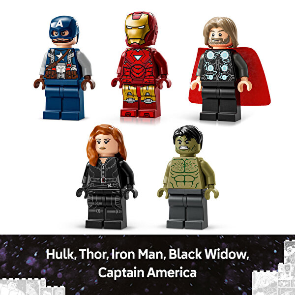 LEGO MARVEL Logosu ve Mini Figürleri 76313