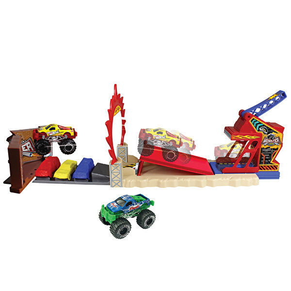Express Wheels Monster Truck Aksiyon Oyun Seti 12 Parça