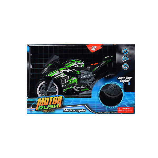 Motor Rush Işıklı ve Sesli Motor Gösterisi Yeşil