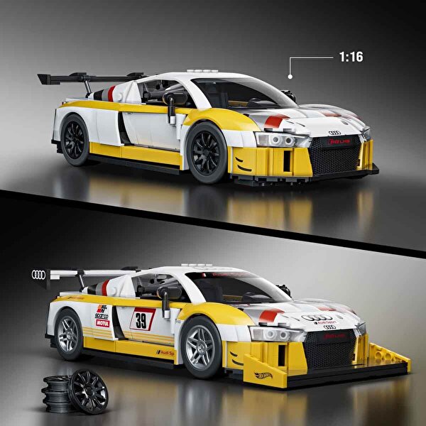 Hot Wheels Elite Serisi '15 Audi R8 LMS Yapım Seti 820 Parça JFT18