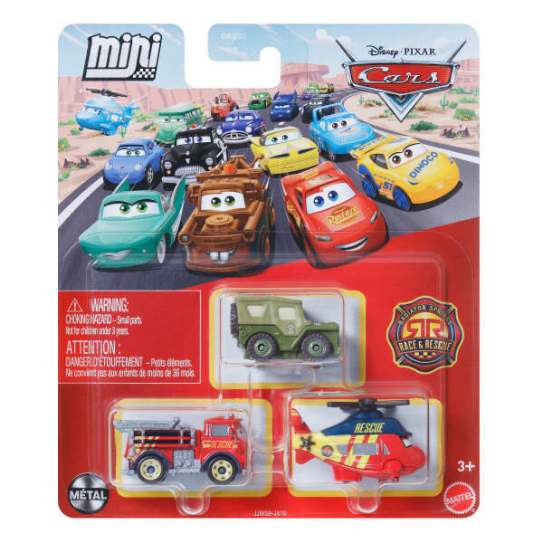 Cars Mini Karakter Arabalar Üçlü Paket JJW59
