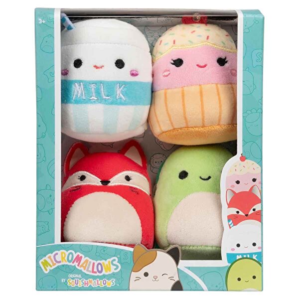 Squishmallows Micromallows 4’lü Peluş Seti