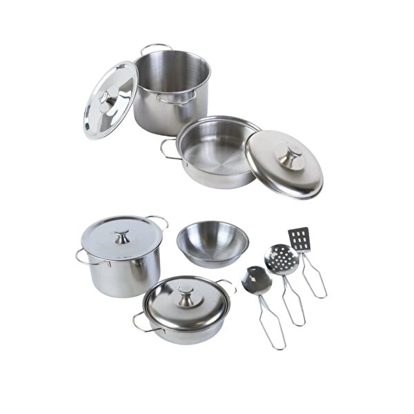 Metal Yemek Tencere Tava Seti 8 Parça