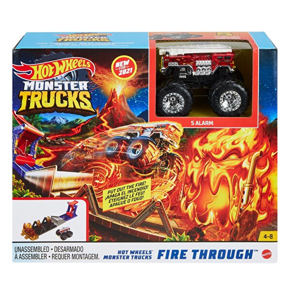 Hot Wheels Monster Trucks Aksiyona Başlangıç Oyun Seti Fire Through GYL12