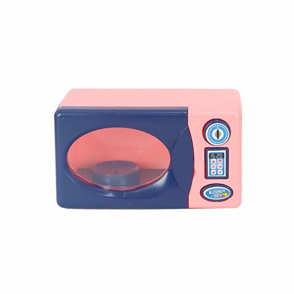Pembe Mi̇krodalga. Kettle Ve Hamur Maki̇nesi̇ Mutfak Seti̇m