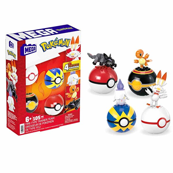 MEGA Pokemon Ateş Pokemonu Eğitmenleri HTJ06