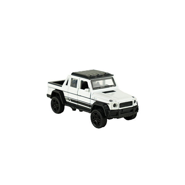 Die Cast 1:32 Sesli ve Işıklı Çek Bırak 4x4 Kamyonet Beyaz