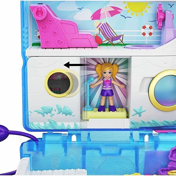 Polly Pocket ve Maceraları Oyun Setleri Tatlı Yelkenli Yolculuk Gemisi GKJ49