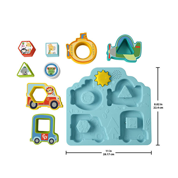 Fisher Price Sesli ve Işıklı Arabalar Puzzle HRP31