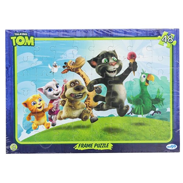Konuşan Kedi Tom Frame Puzzle 48 Parça