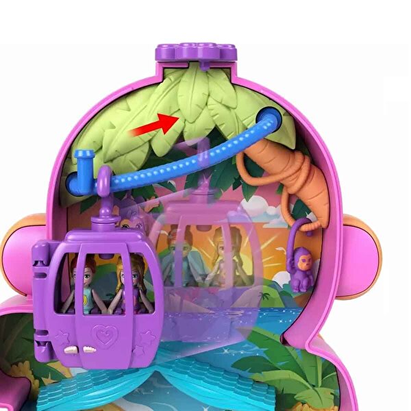 Polly Pocket Çanta Olabilen Micro Oyun Setleri Momma Monkey And Baby HPW04
