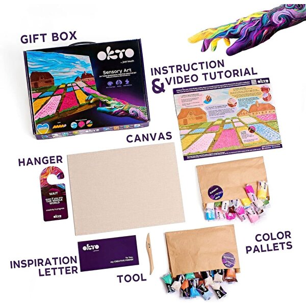 OKTO Flower Beds in Holland 3D Duyusal Sanat Seti