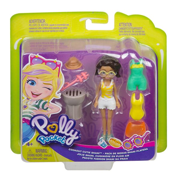 Polly Pocket ve Moda Aksesuarları Seti Gözlük Şapka Mayolu GMF77