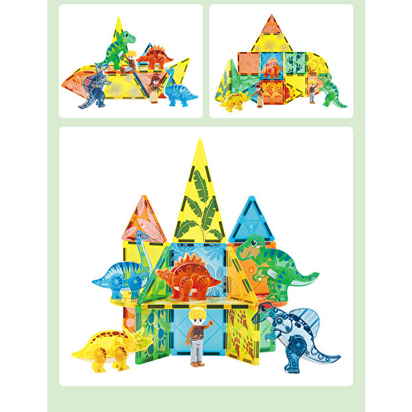 Dino Zone Manyetik Oyun Seti 49 Parça