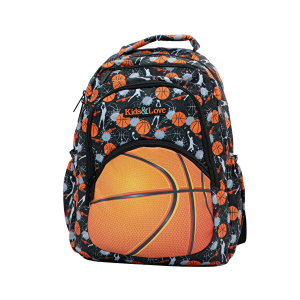 Kaukko Kids Love Basket Desenli Sırt Çantası L5134