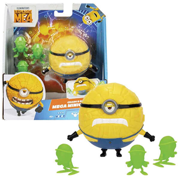Minions Aksiyon Figürü 10 Cm 59277 Crash & Roll Mega Minion Jerry