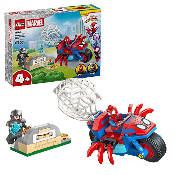 LEGO Marvel Spidey Motosikletli Spidey, Rhino’ya Karşı 11206
