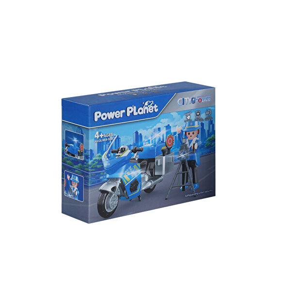 Power Planet 66303 Polis Motosikleti Yapım Seti B