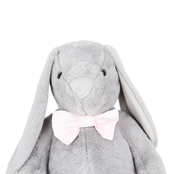 Papyonlu Uzun Kulak Tavşan Gri 60 Cm